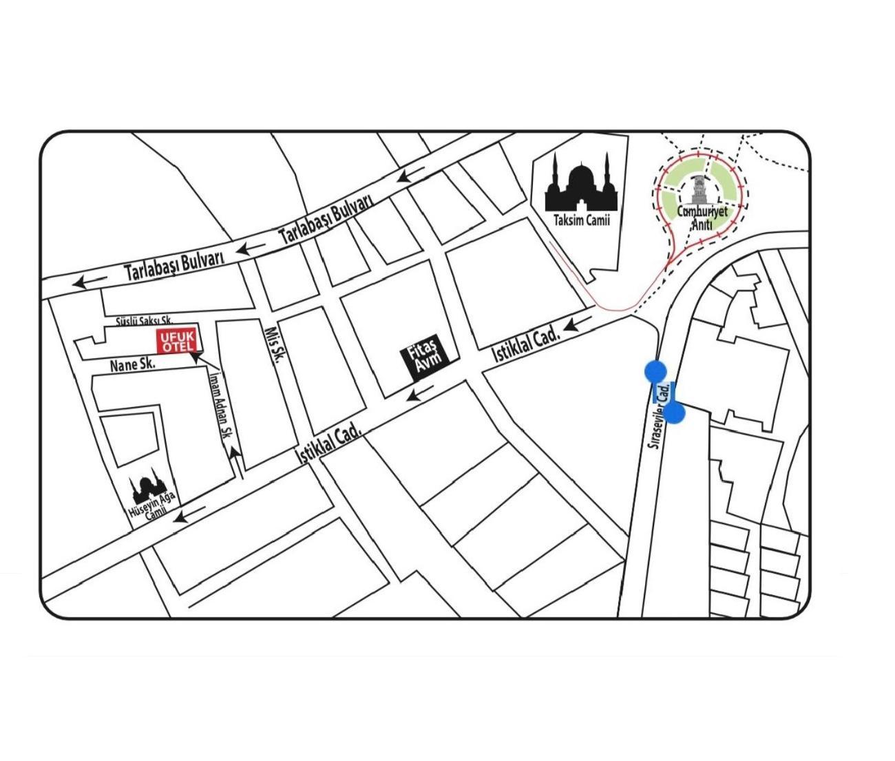 Ufuk Hotel Istanbul Bagian luar foto
